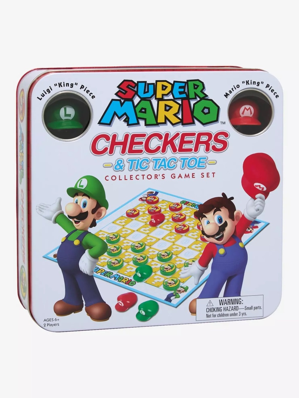 Super Mario Bros. Checkers & Tic-Tac-Toe Collector's Game Set NEW